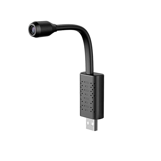 HD Mini WiFi USB Portable Camera Real-time Surveillance IP Camera Wireless Auido Home Motion Detection Camera Security Camera (32 GB, 1 Channel)